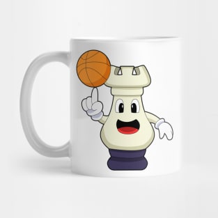 Chess piece Rook at Basketball Sports Mug